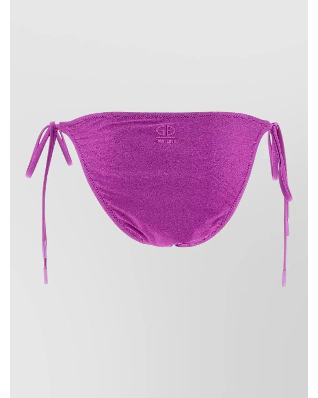 Goldbergh Purple Crystal-Embellished Low-Rise Bikini Briefs