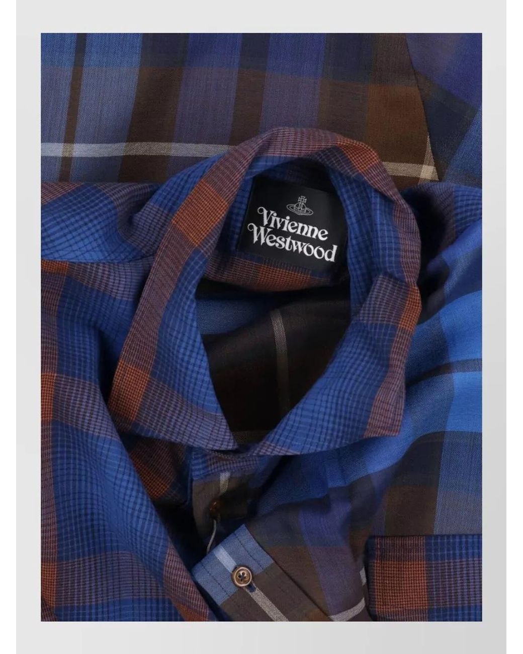 Vivienne Westwood Blue Wool Shirt for men