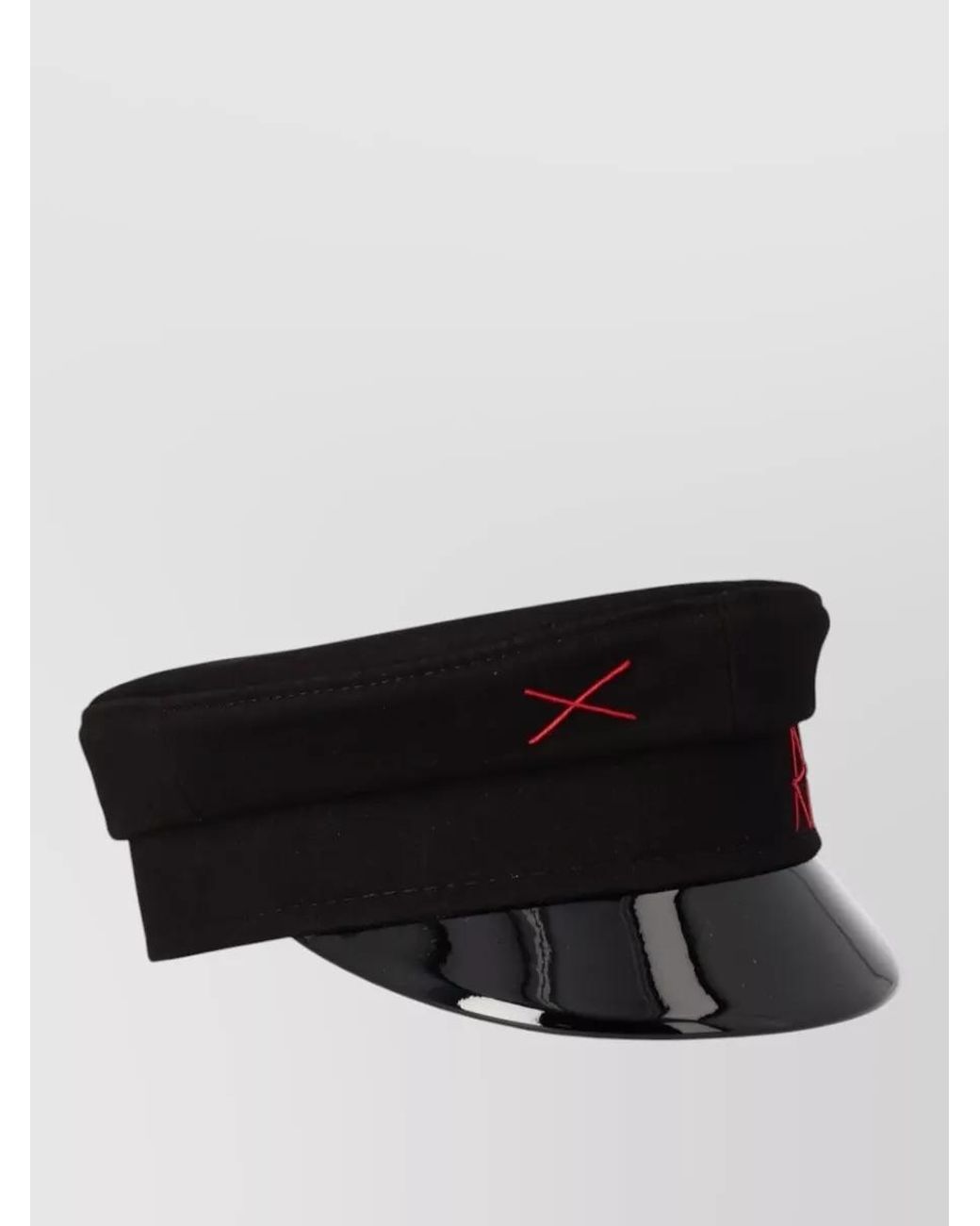 Ruslan Baginskiy Black Cotton Baker Boy Cap