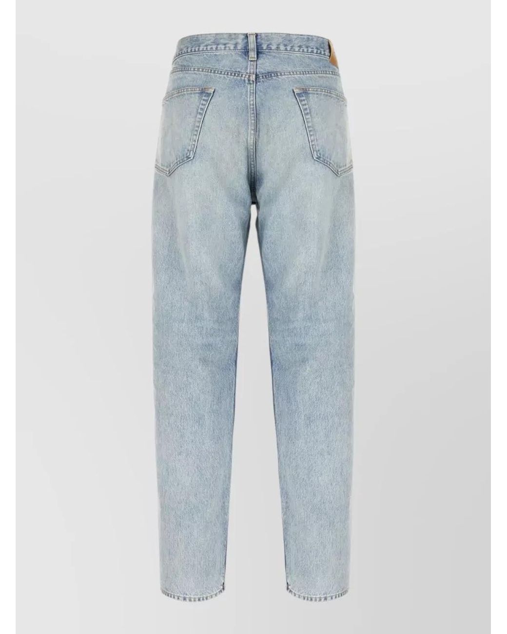 Saint Laurent Blue Denim Straight-Leg Jeans for men