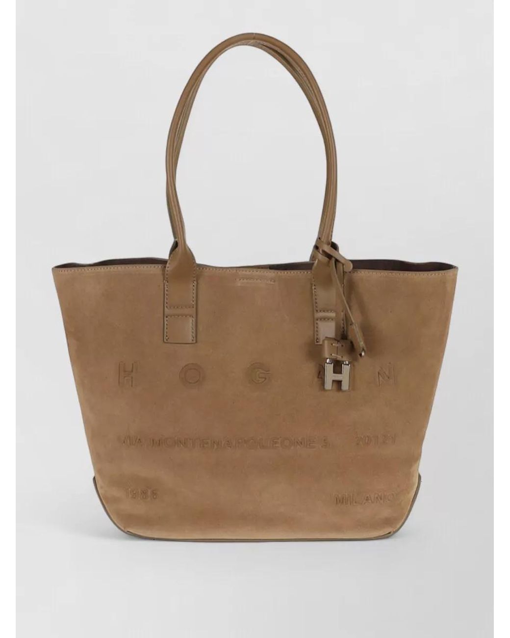 Hogan Natural Calf Leather Tote Bag