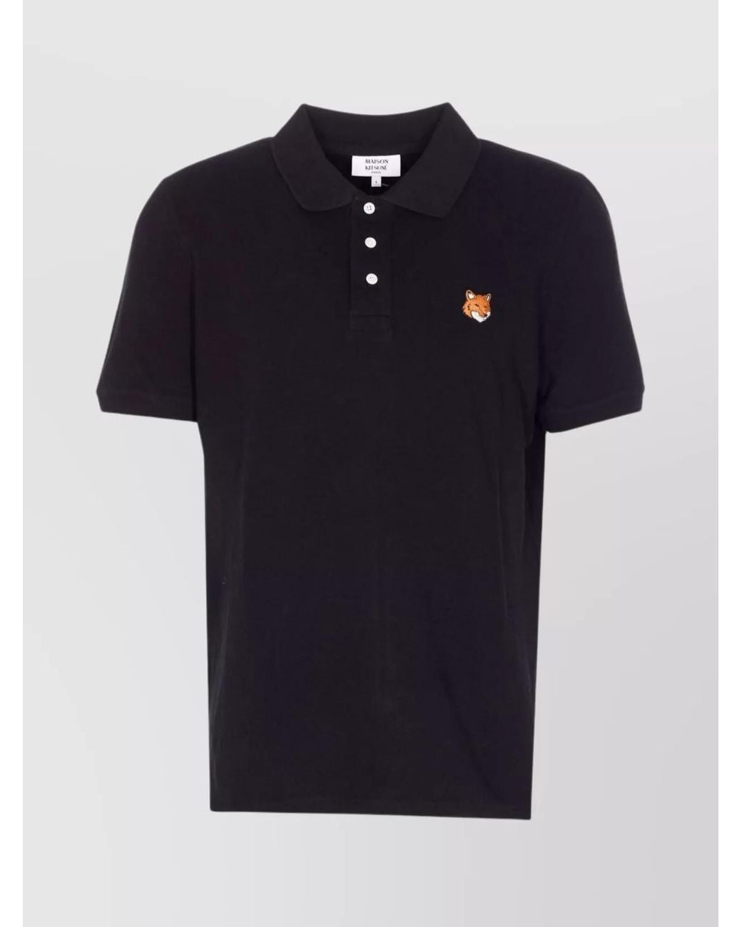 Maison Kitsuné Blue Organic Cotton Regular-Fit Polo Shirt for men