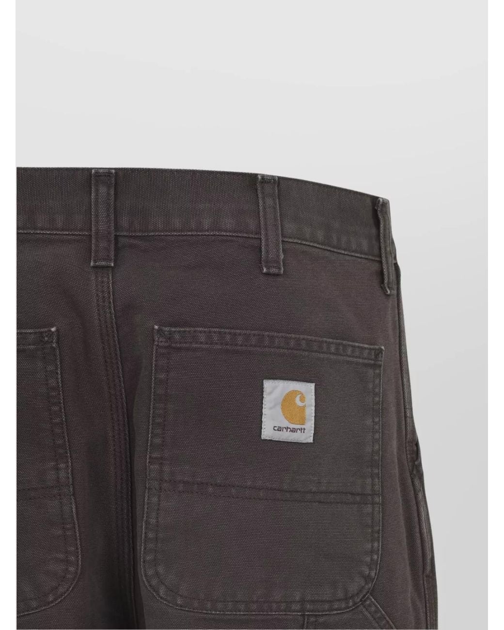 Carhartt Gray Organic Cotton Relaxed-Fit Straight-Leg Trousers for men