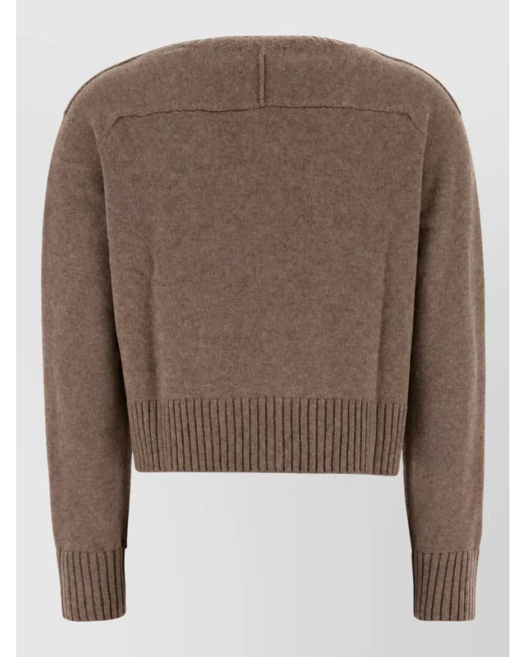 Soeur Brown Merino Wool Fitted Cardigan