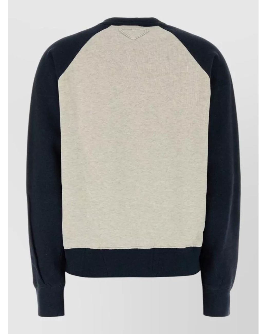 Prada Multicolor Two-Tone Cotton Sweatshirt
