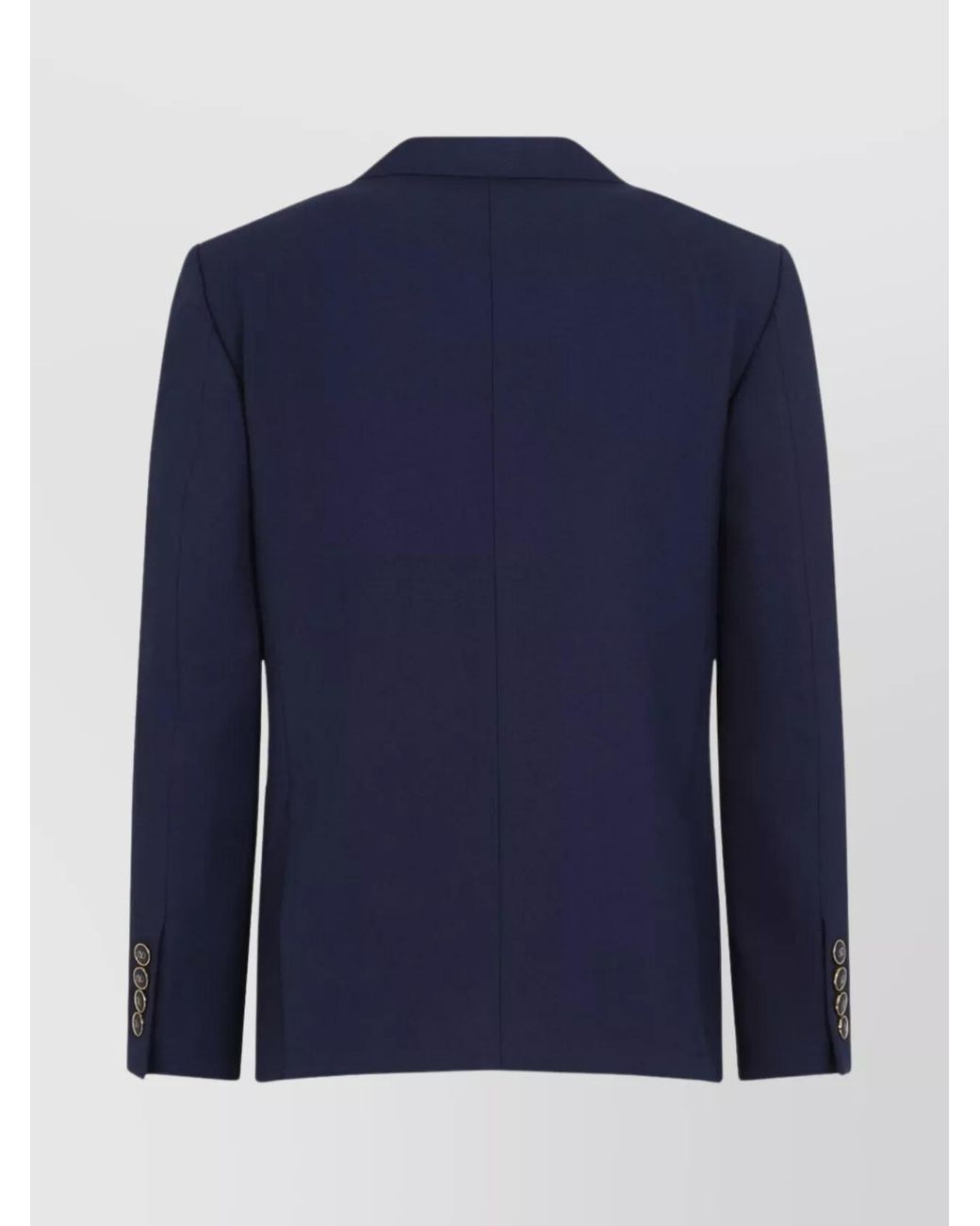 Valentino Blue Virgin Wool Single-Breasted Blazer for men