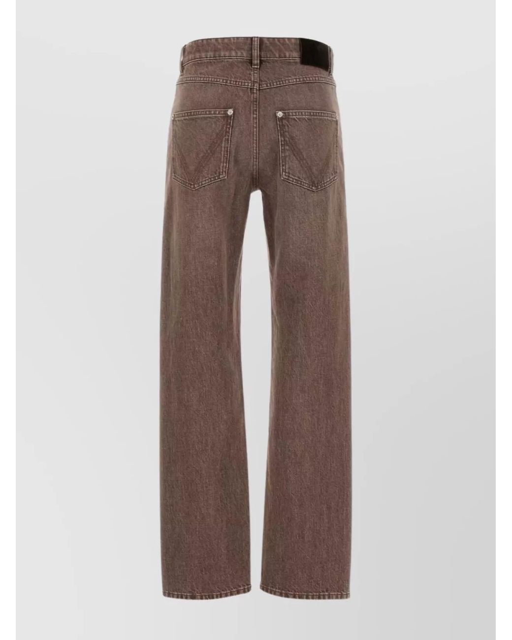 Bottega Veneta Brown Denim Straight-Leg Jeans