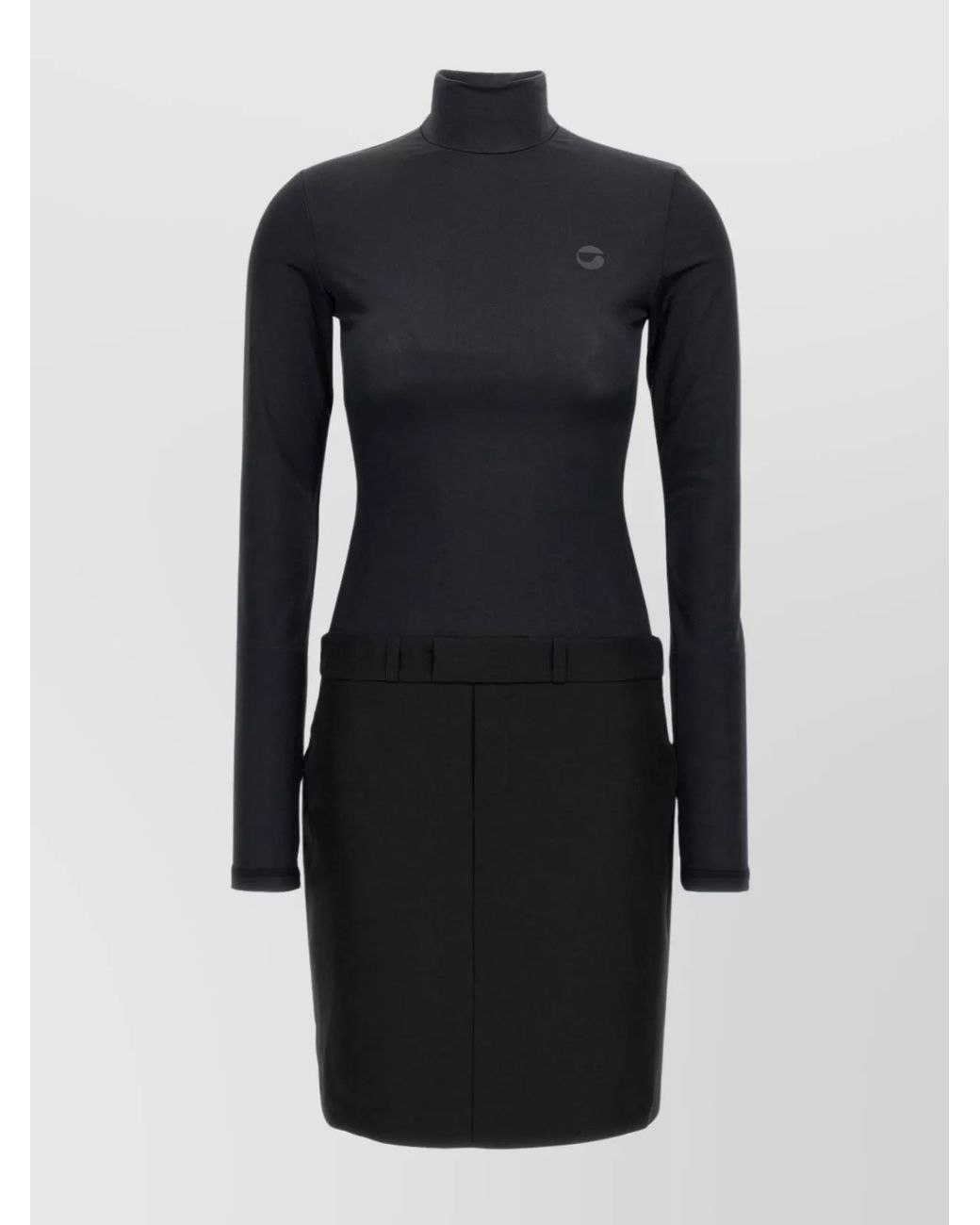 Coperni Blue Hybrid Mini Dress