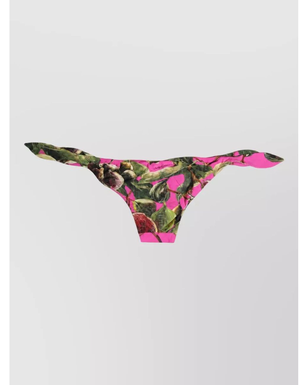 Dolce & Gabbana Pink Fig Print Bikini Briefs