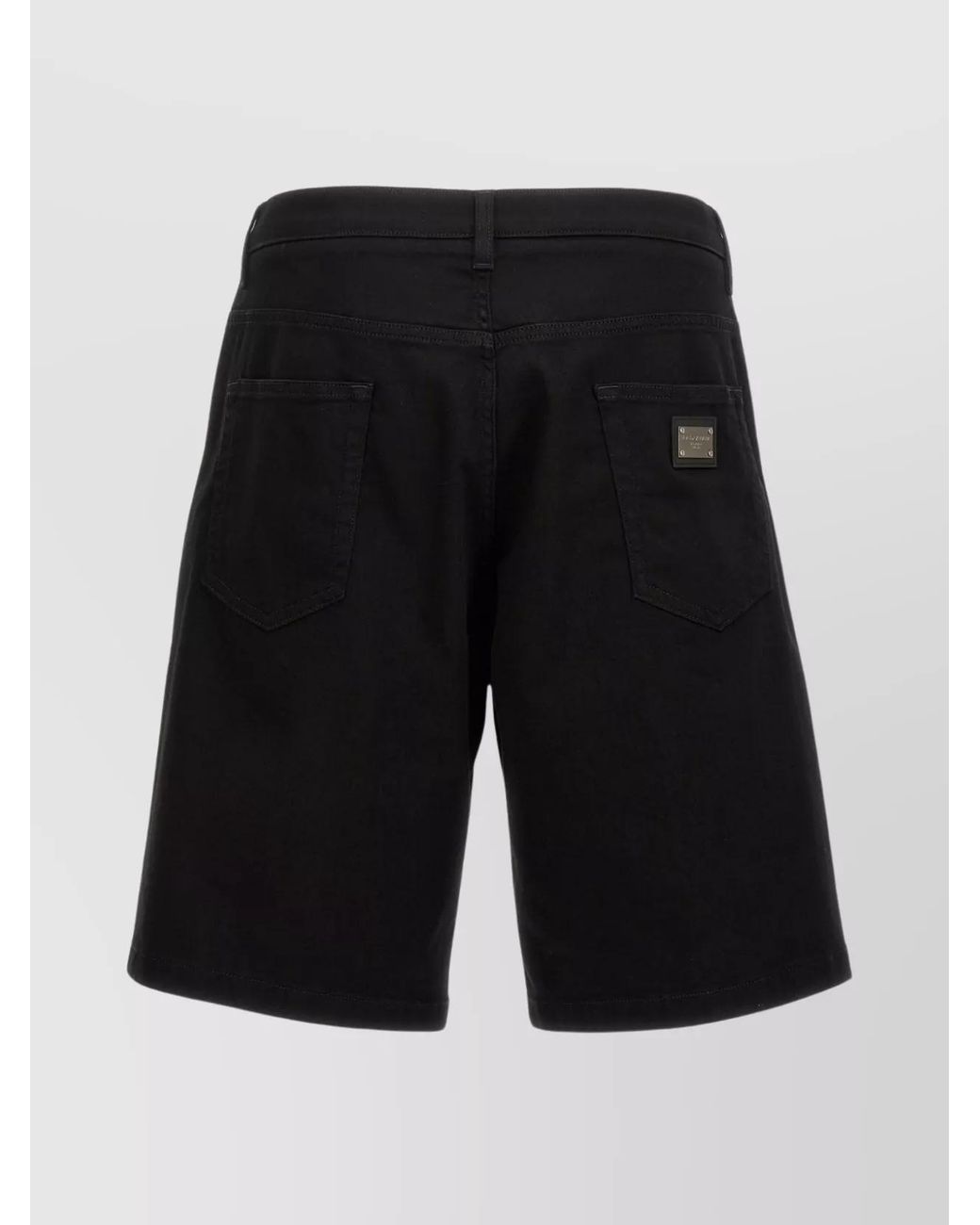 Dolce & Gabbana Black Denim Bermuda Shorts for men