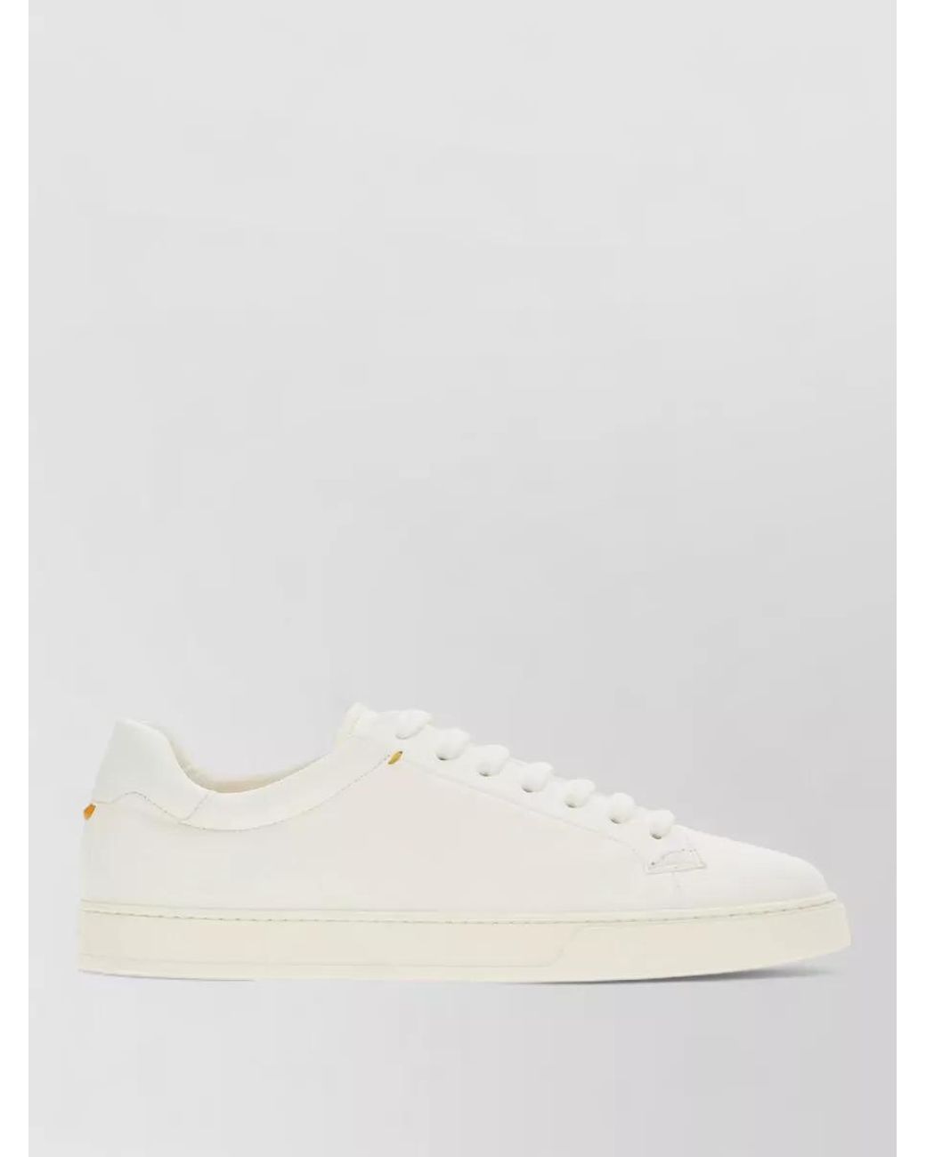 Doucal's Natural Leather Low-Top Sneakers for men