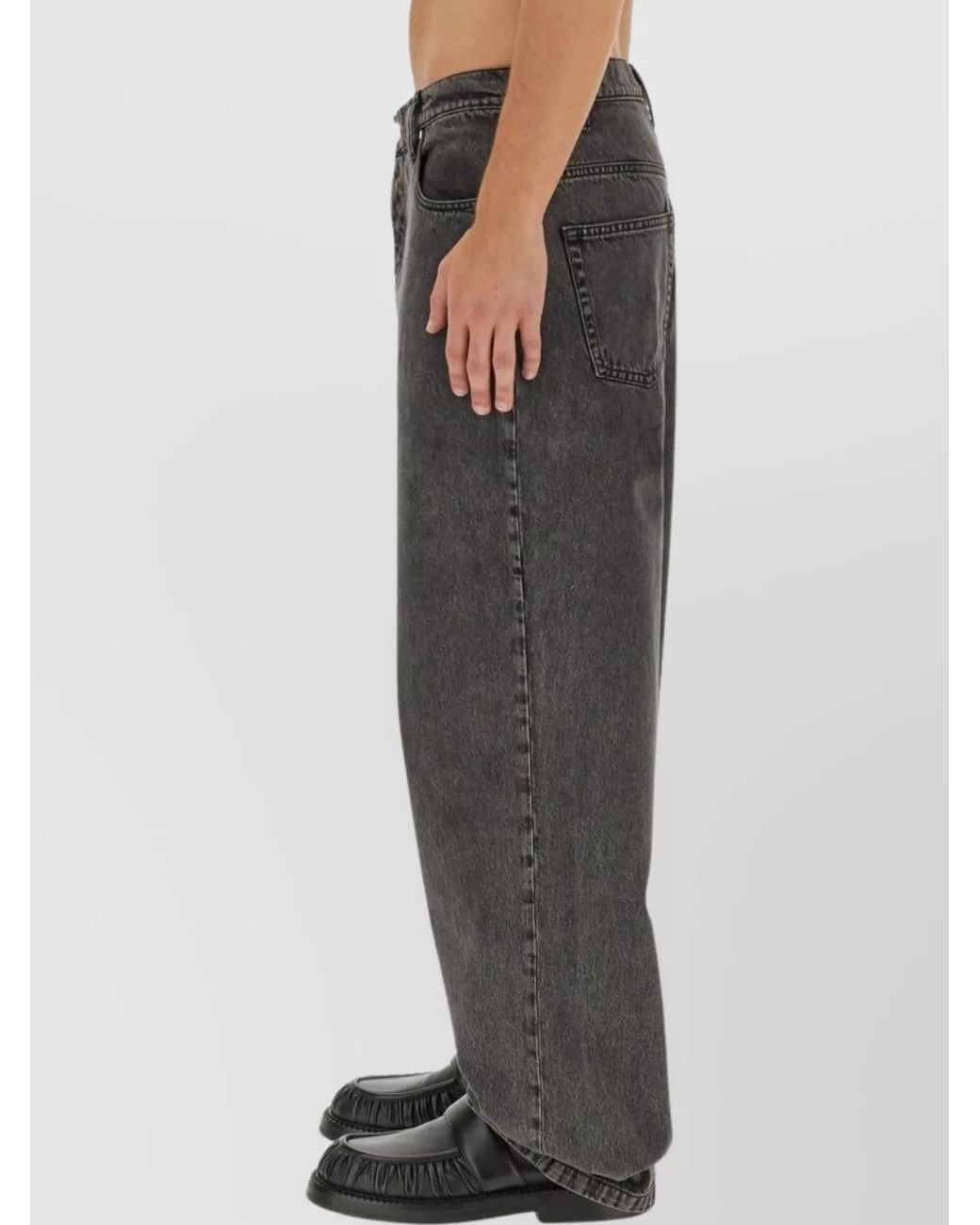 Etudes Studio Gray Wide-Leg Denim Jeans for men