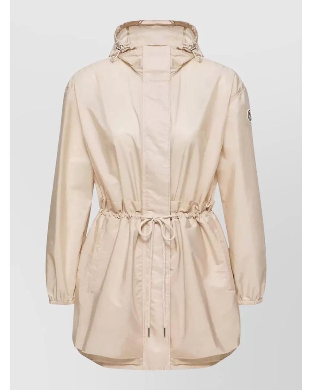 Moncler Natural Hooded Fitted Jacket