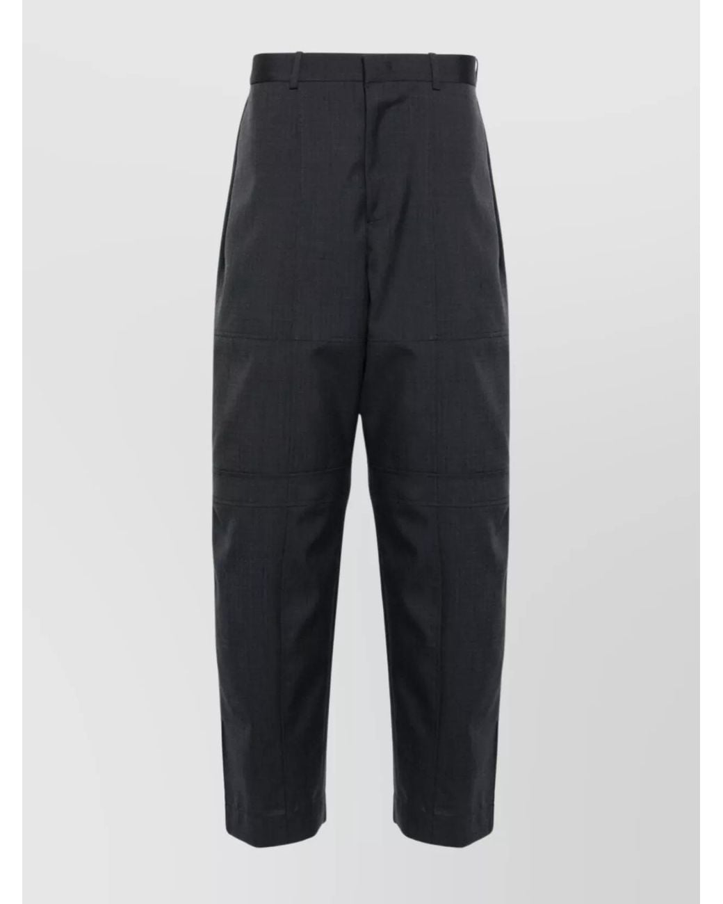 Jil Sander Blue Relaxed-Fit Wool Straight-Leg Trousers for men