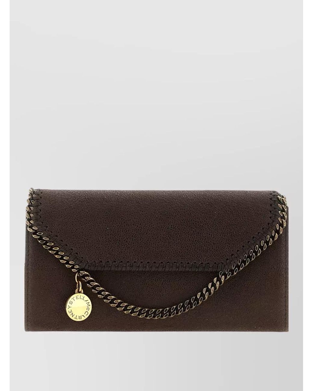 Stella McCartney Black Continental Chain Wallet