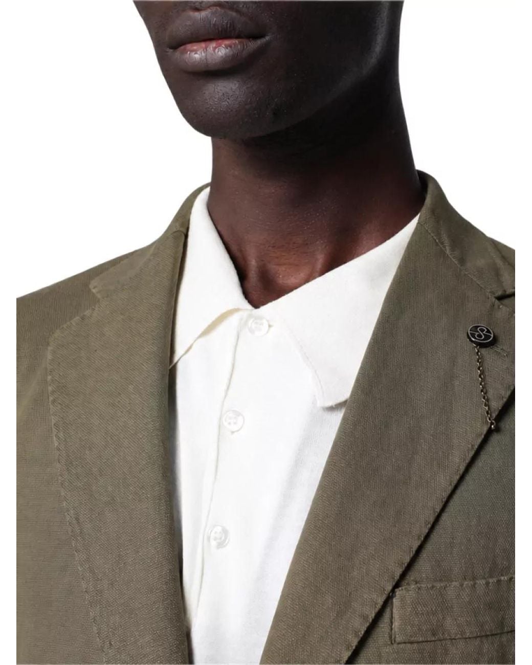 Santaniello Green Blazer for men