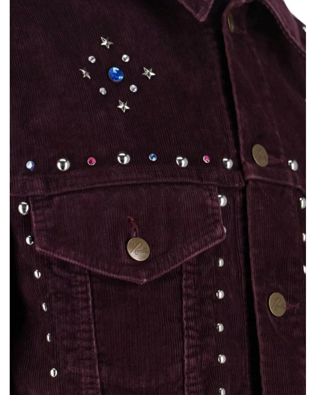 Needles Purple Corduroy Blazer for men