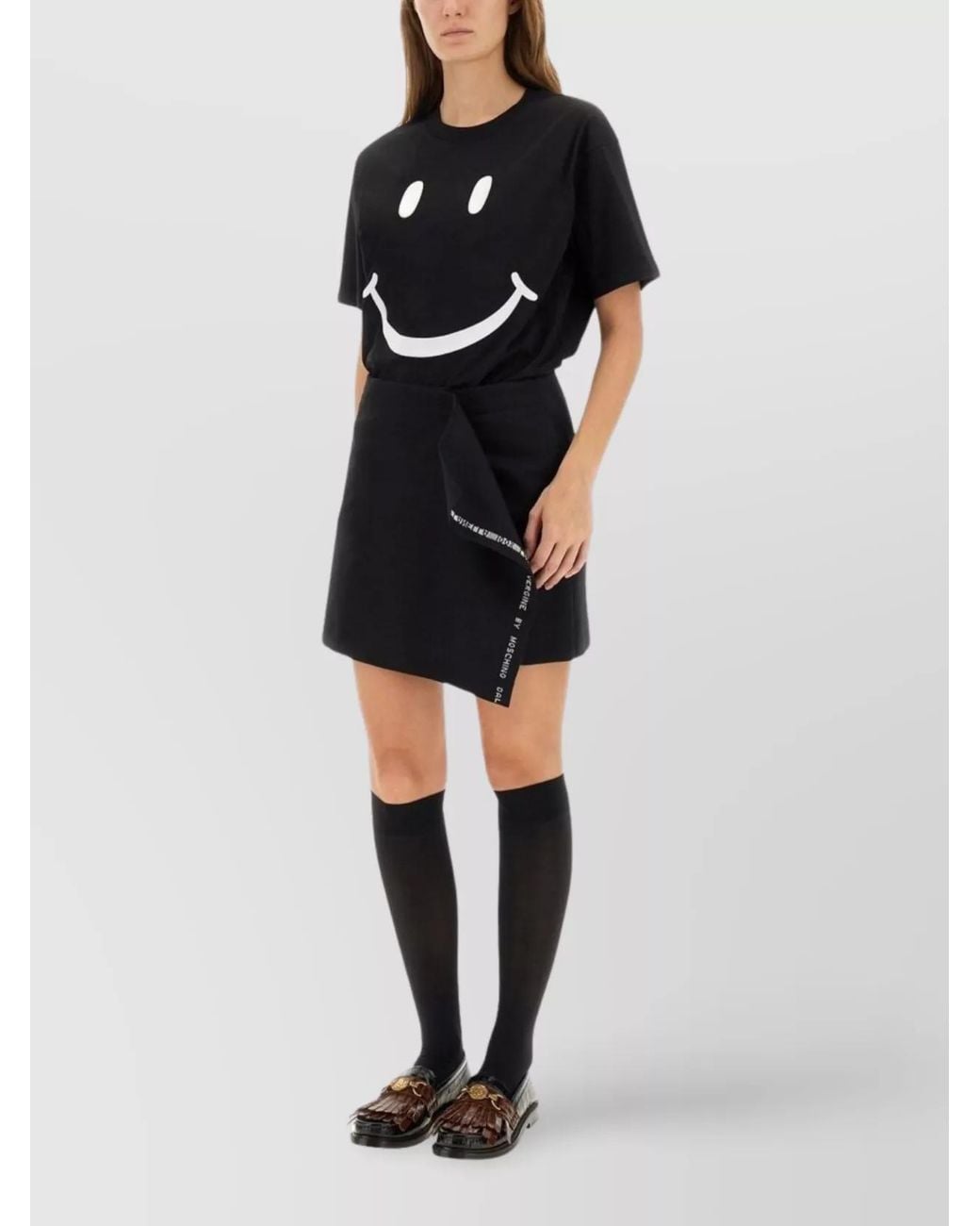 Moschino Black Cotton Regular-Fit T-Shirt