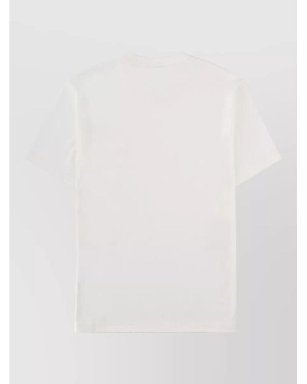 Giorgio Armani White Logo Print T-Shirt for men