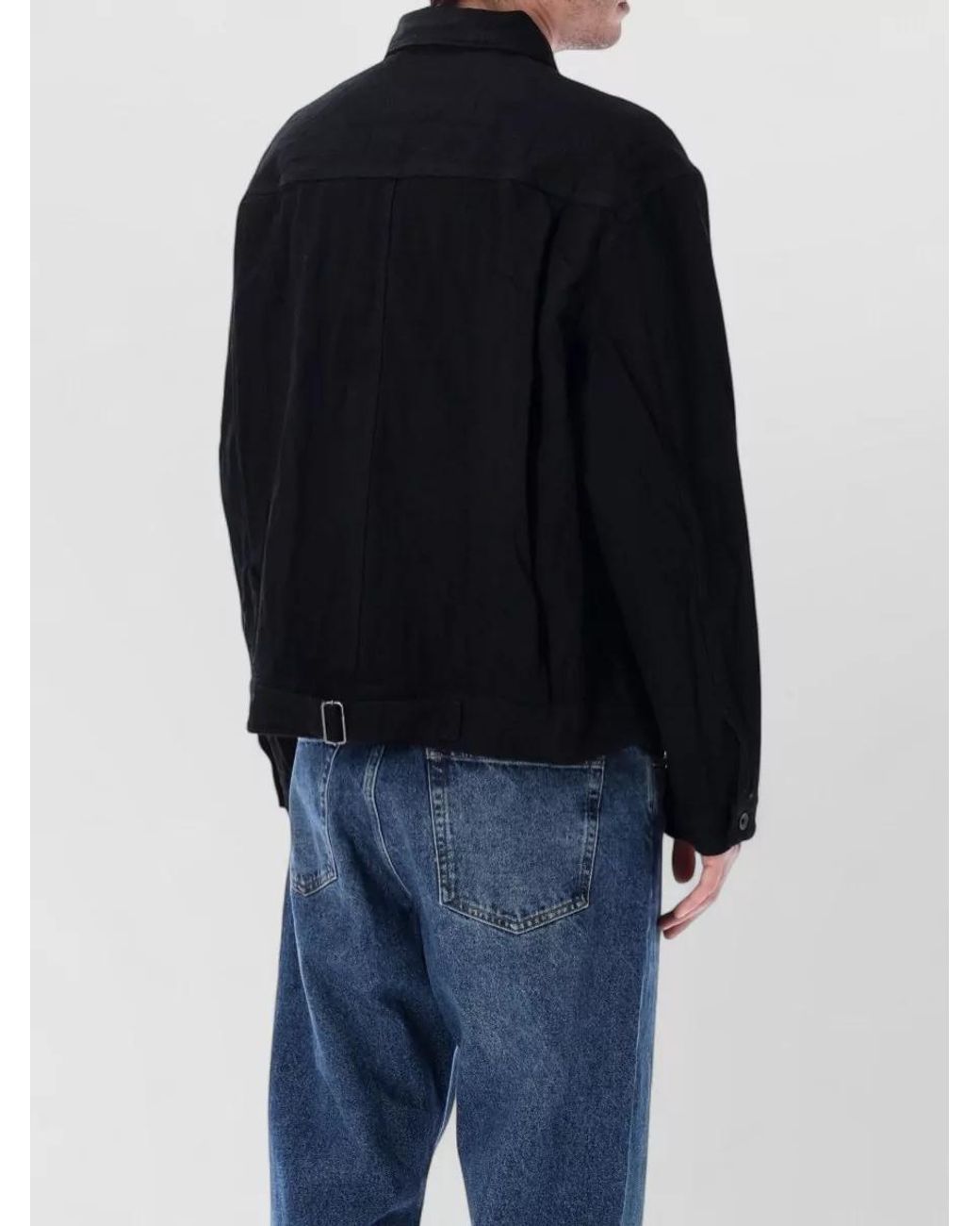 Studio Nicholson Blue Denim Relaxed-Fit Single-Breasted Jacket for men