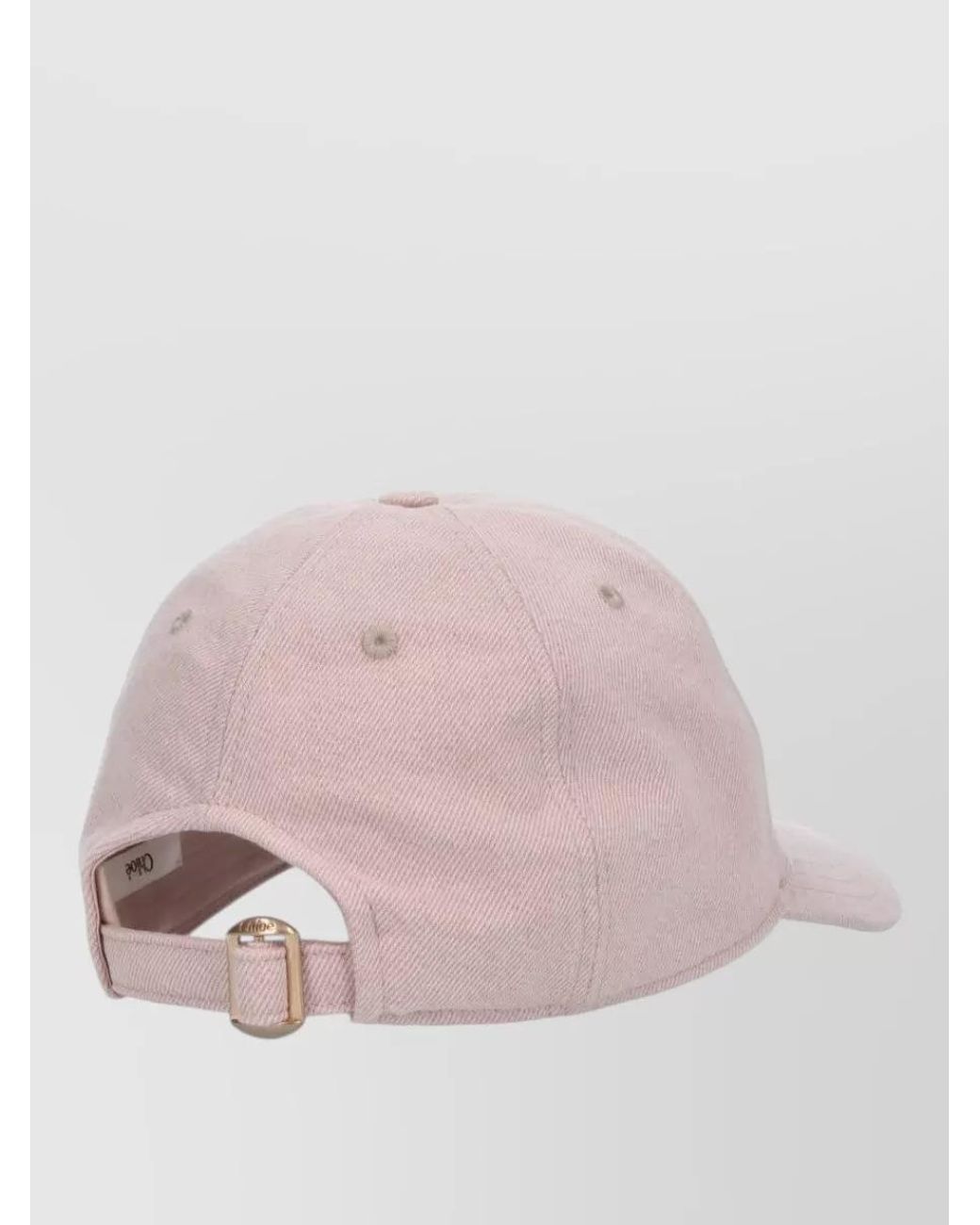 Chloé Pink Cotton Logo Baseball Cap