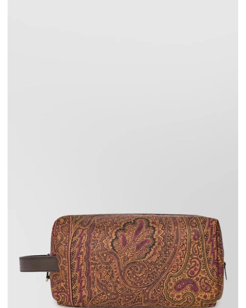 Etro Brown Nylon Paisley-Print Belt Bag for men