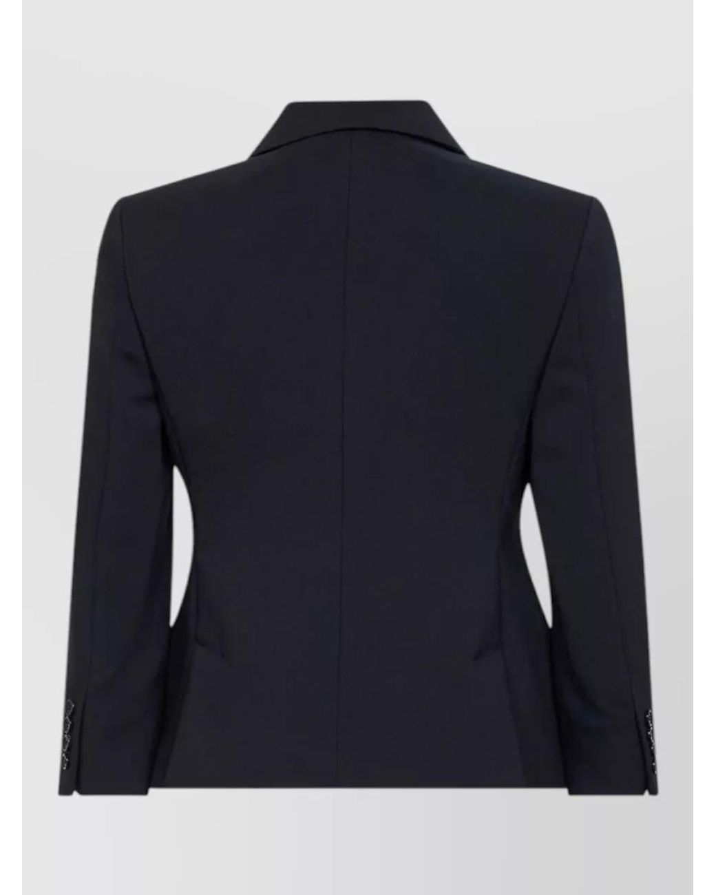 Max Mara Blue Virgin Wool Suit Jacket