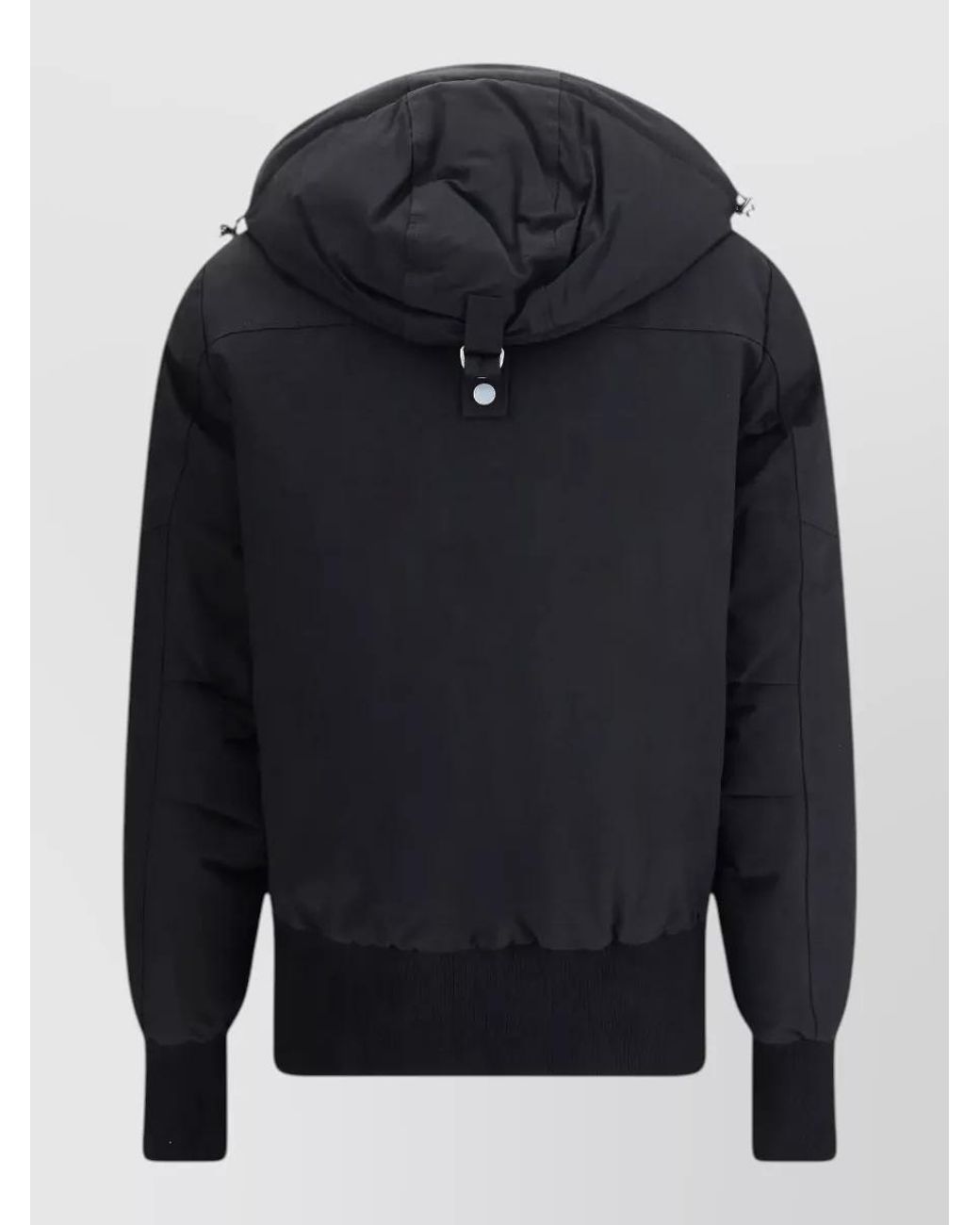 Moose Knuckles Black Down Bomber Jacket