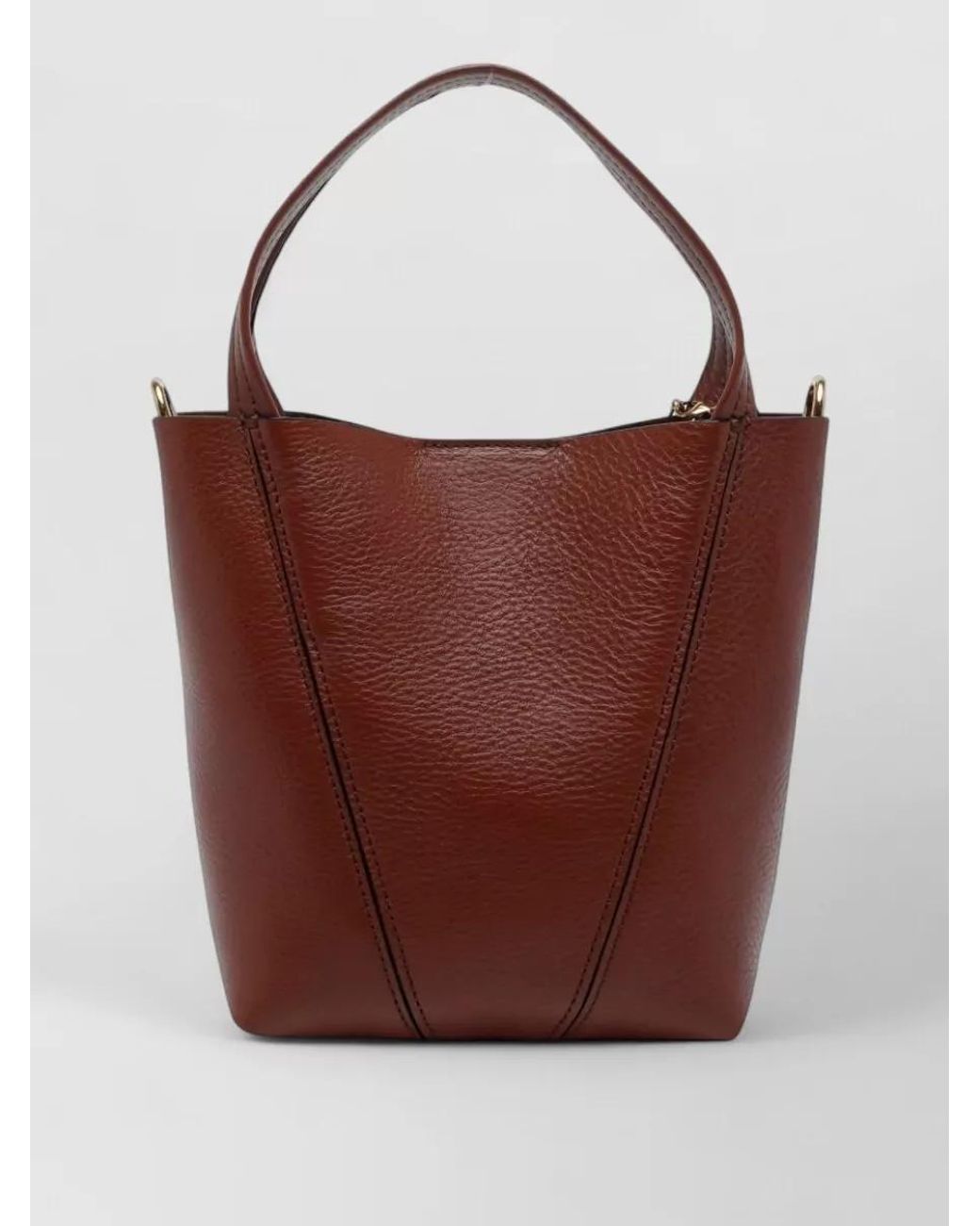 Chloé Red Spin Small Leather Bucket Bag