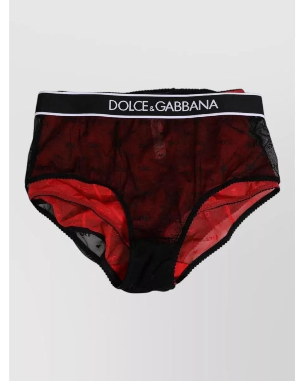 Dolce & Gabbana Red High-Rise Briefs