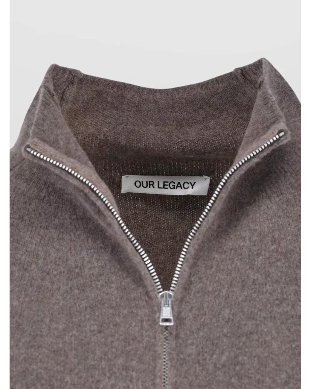 Our Legacy Gray Merino Wool Crewneck Sweatshirt