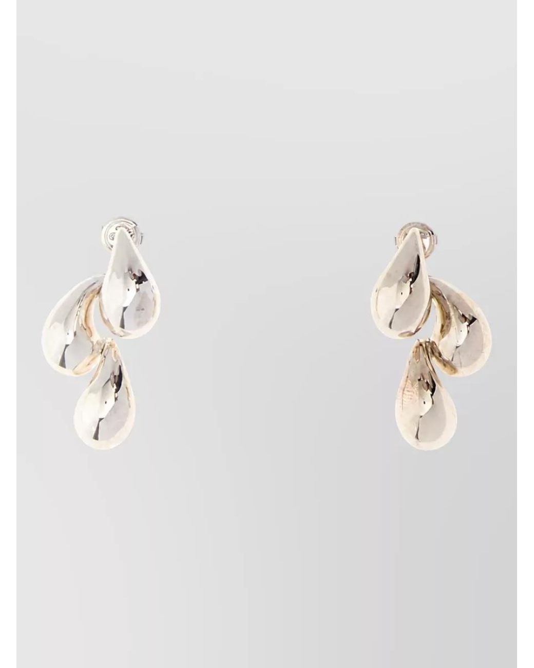 Bottega Veneta Metallic Sterling Drop Earrings