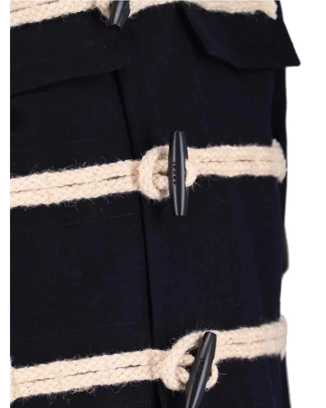Sacai Blue Wool Cropped Jacket