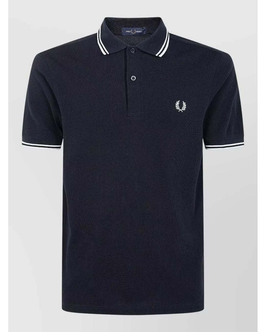Fred Perry Blue Cotton Polo Shirt for men