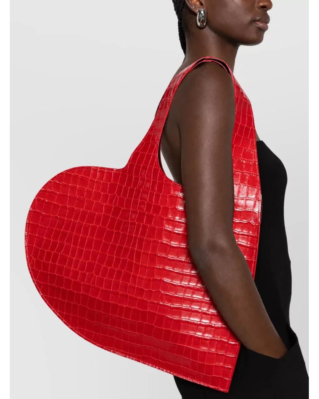 Coperni Red Leather Tote Bag