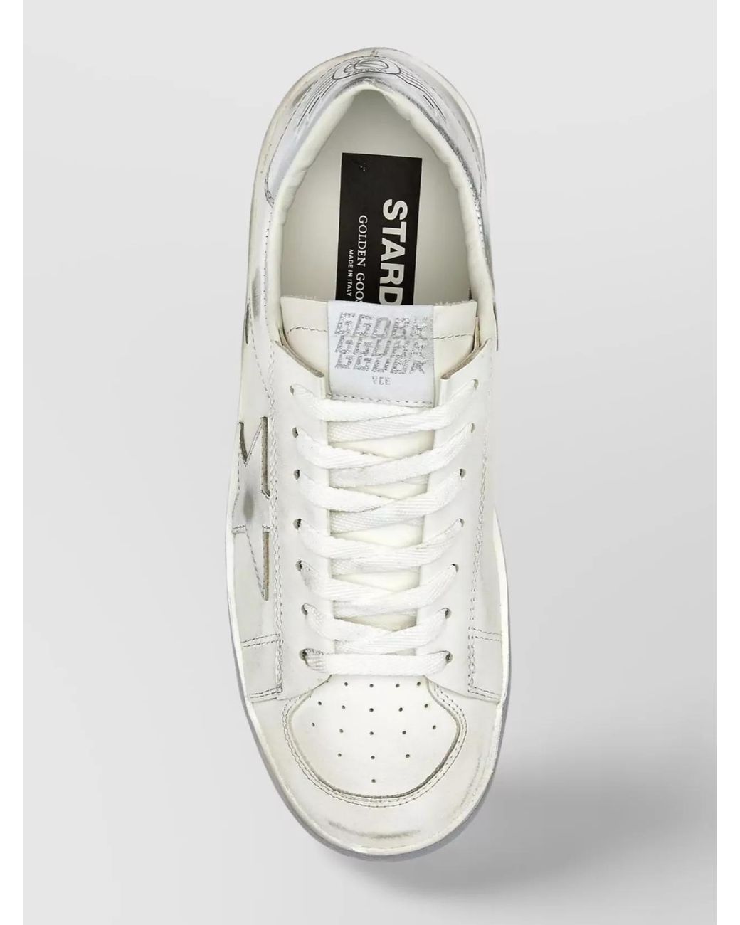 Golden Goose Deluxe Brand White Leather Low-Top Sneakers