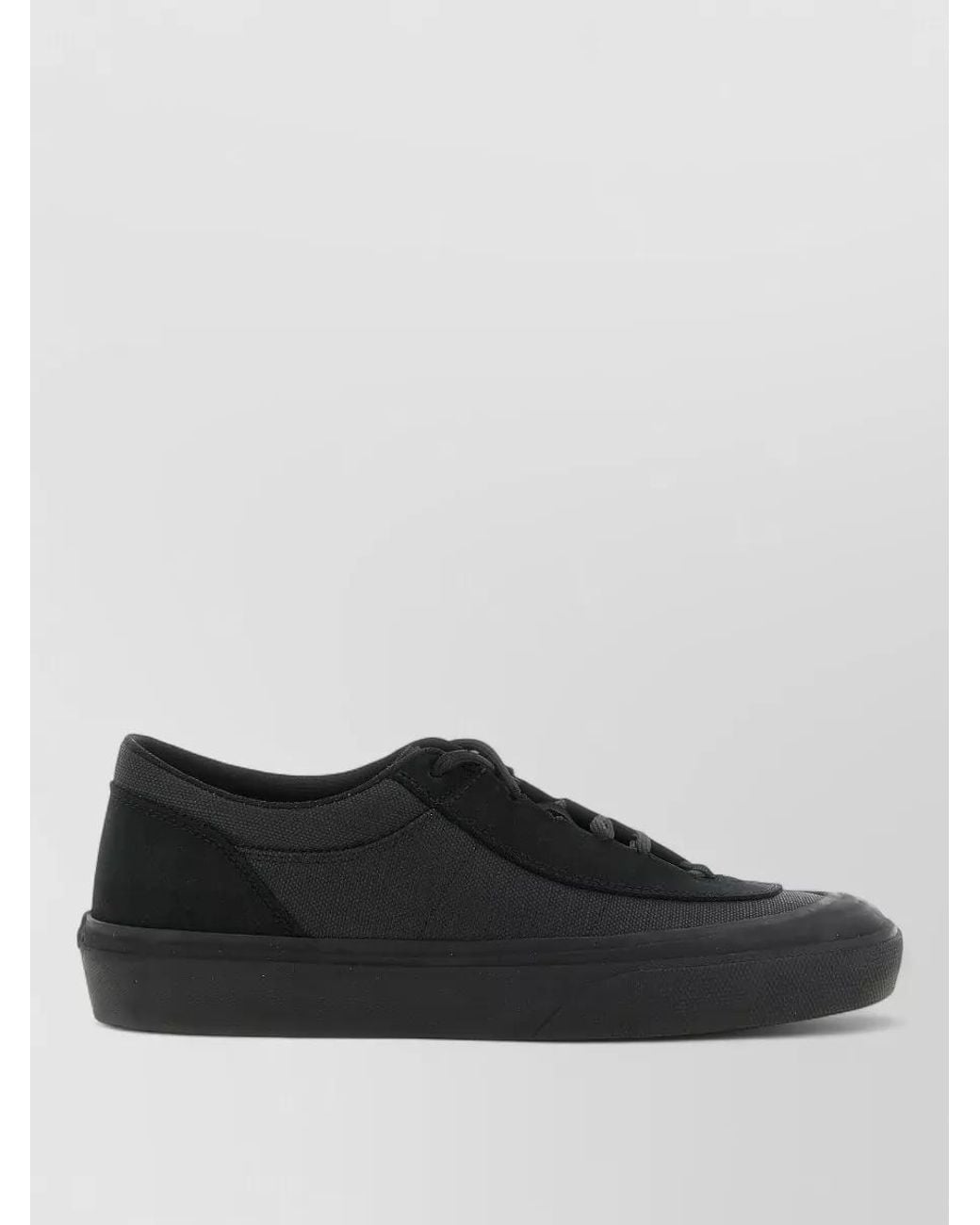 Stone Island Black Canvas Low-Top Lace-Up Sneakers for men