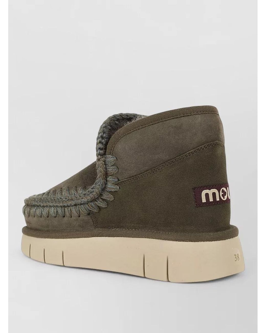 Mou Multicolor Shearling Slip-On Platform Slippers