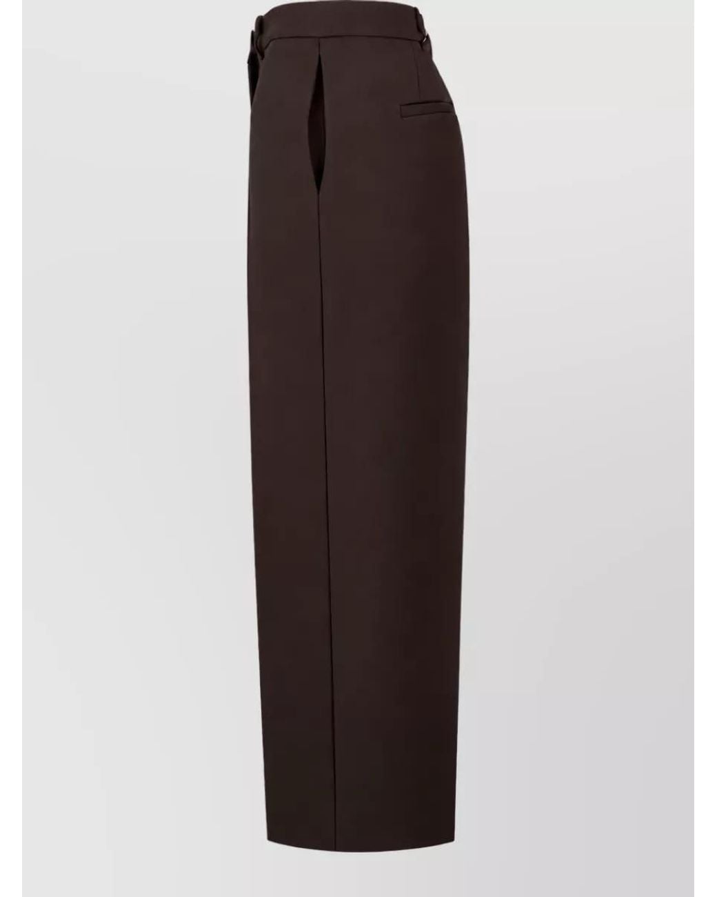 P.A.R.O.S.H. Brown Virgin Wool Suit Trousers