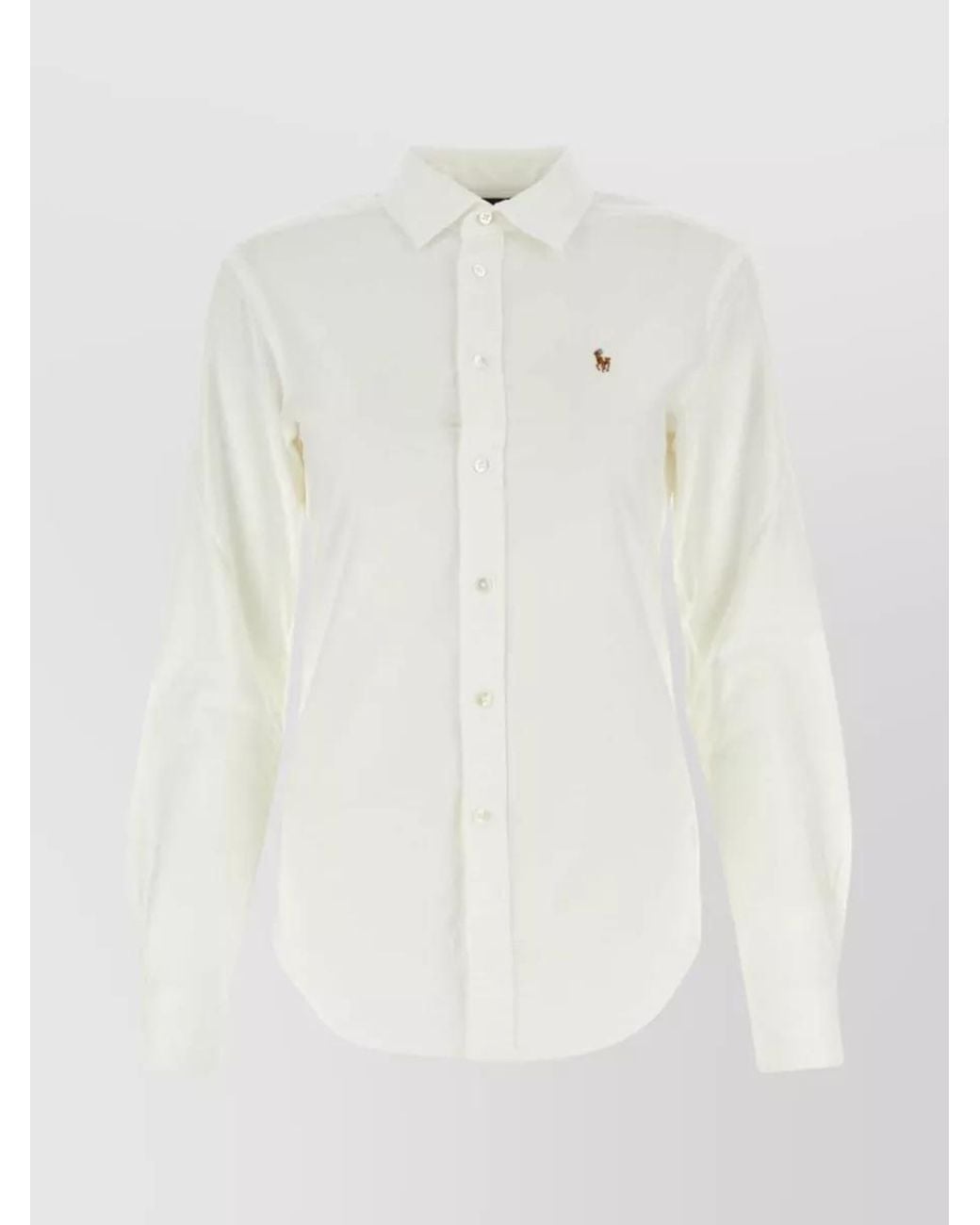 Polo Ralph Lauren White Cotton Oxford Long-Sleeve Shirt