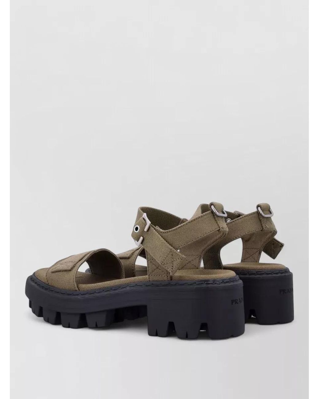 Prada Multicolor Platform Sandals