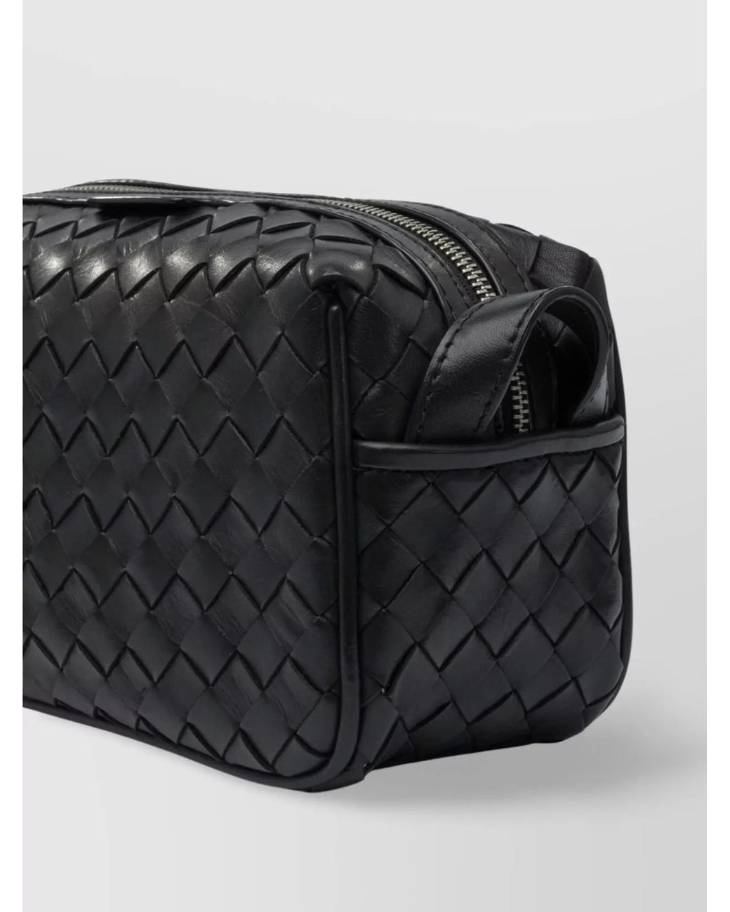 Officine Creative Black Leather Beauty Case for men