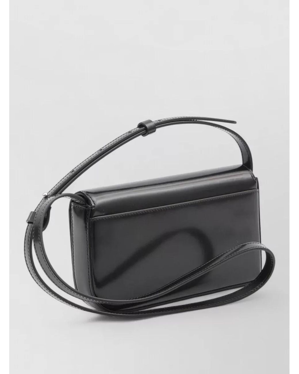 Jacquemus Gray Curvo Leather Crossbody Bag
