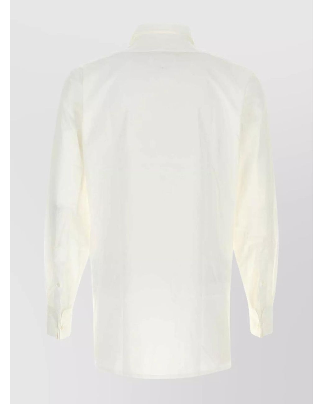 Maison Margiela White Cotton Poplin Shirt for men