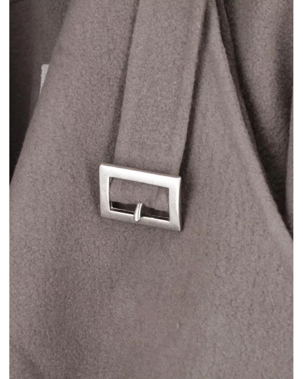 Rick Owens Gray Cashmere Cape