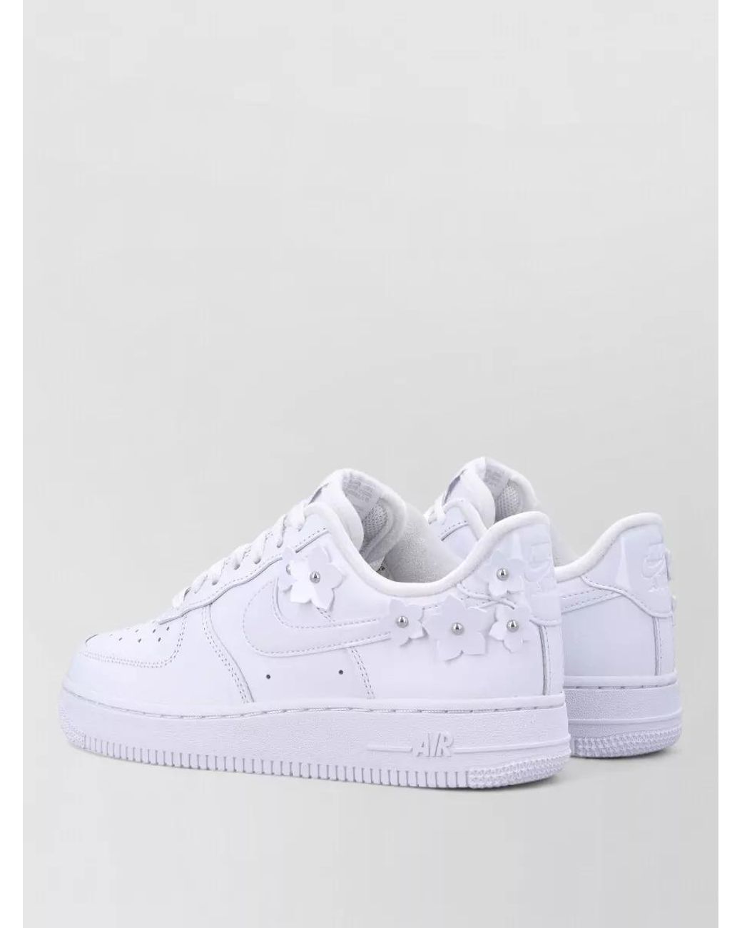 Nike White Leather Low-Top Sneakers