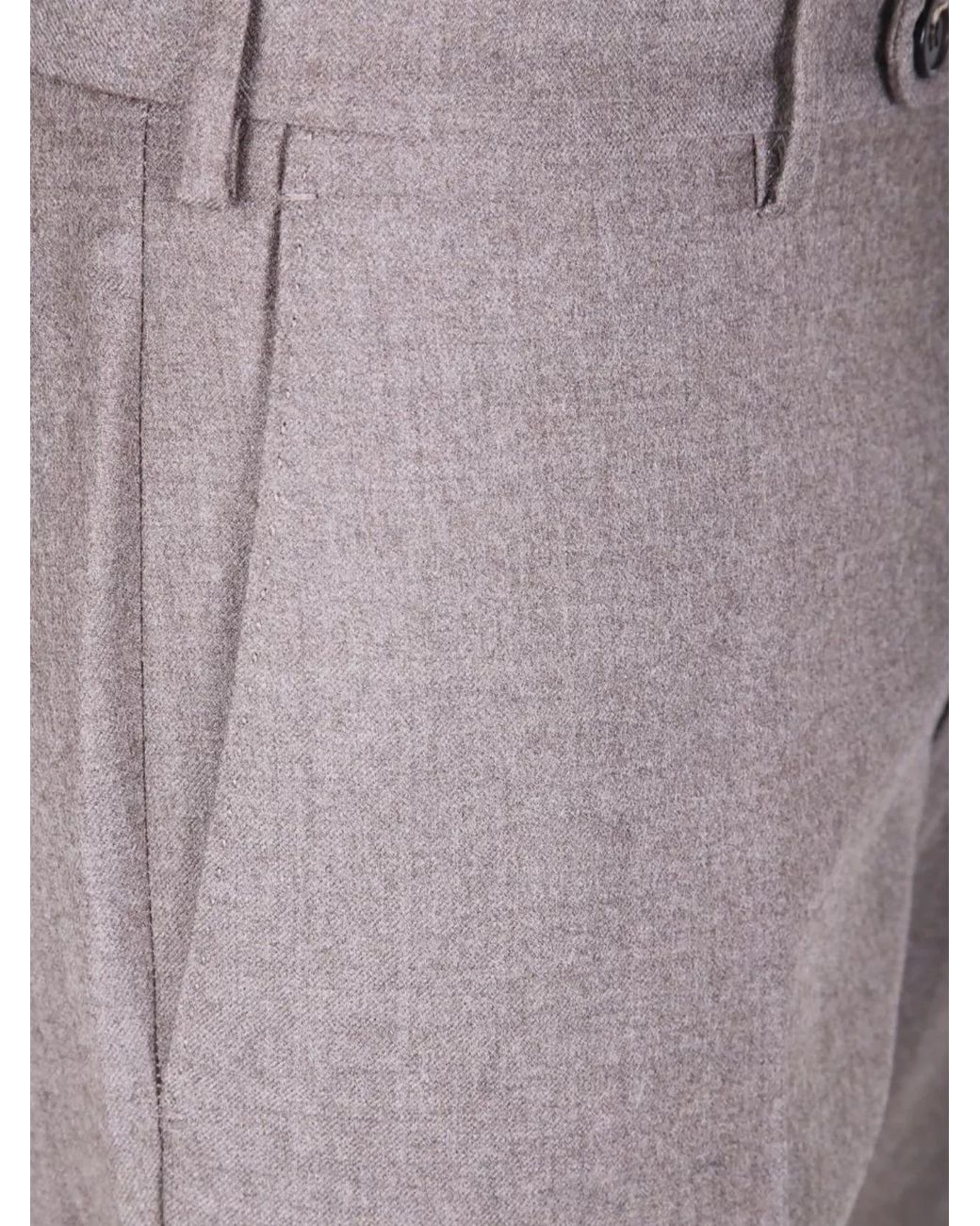 Incotex Gray Slim-Fit Chino Tailored Trousers for men
