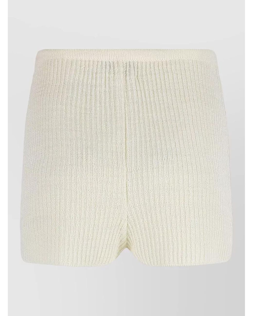 LeKasha Natural Linen Crochet Shorts