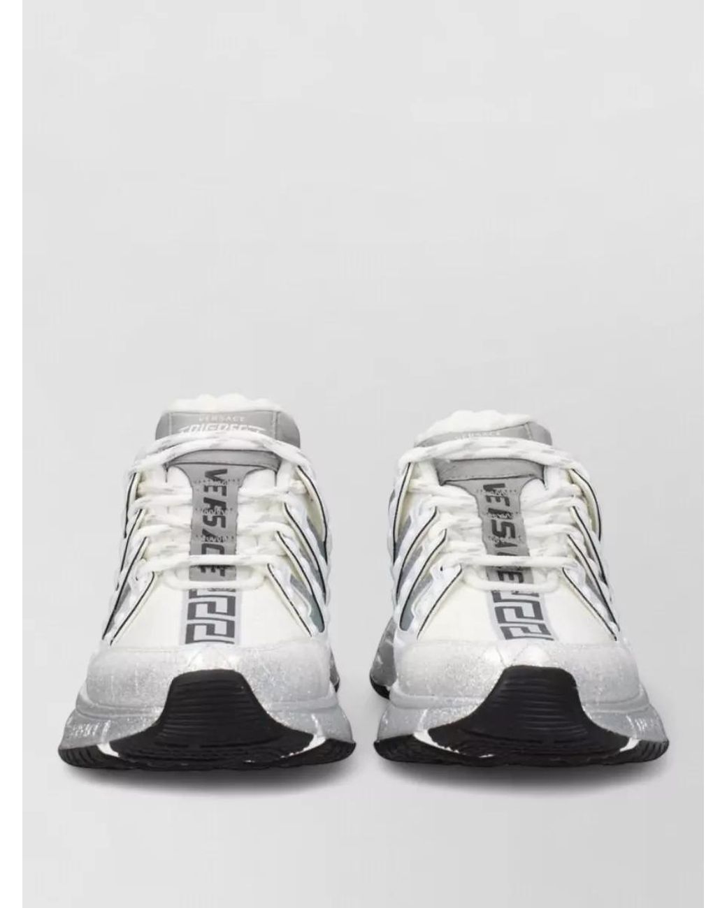 Versace Metallic Fabric Low-Top Sneakers