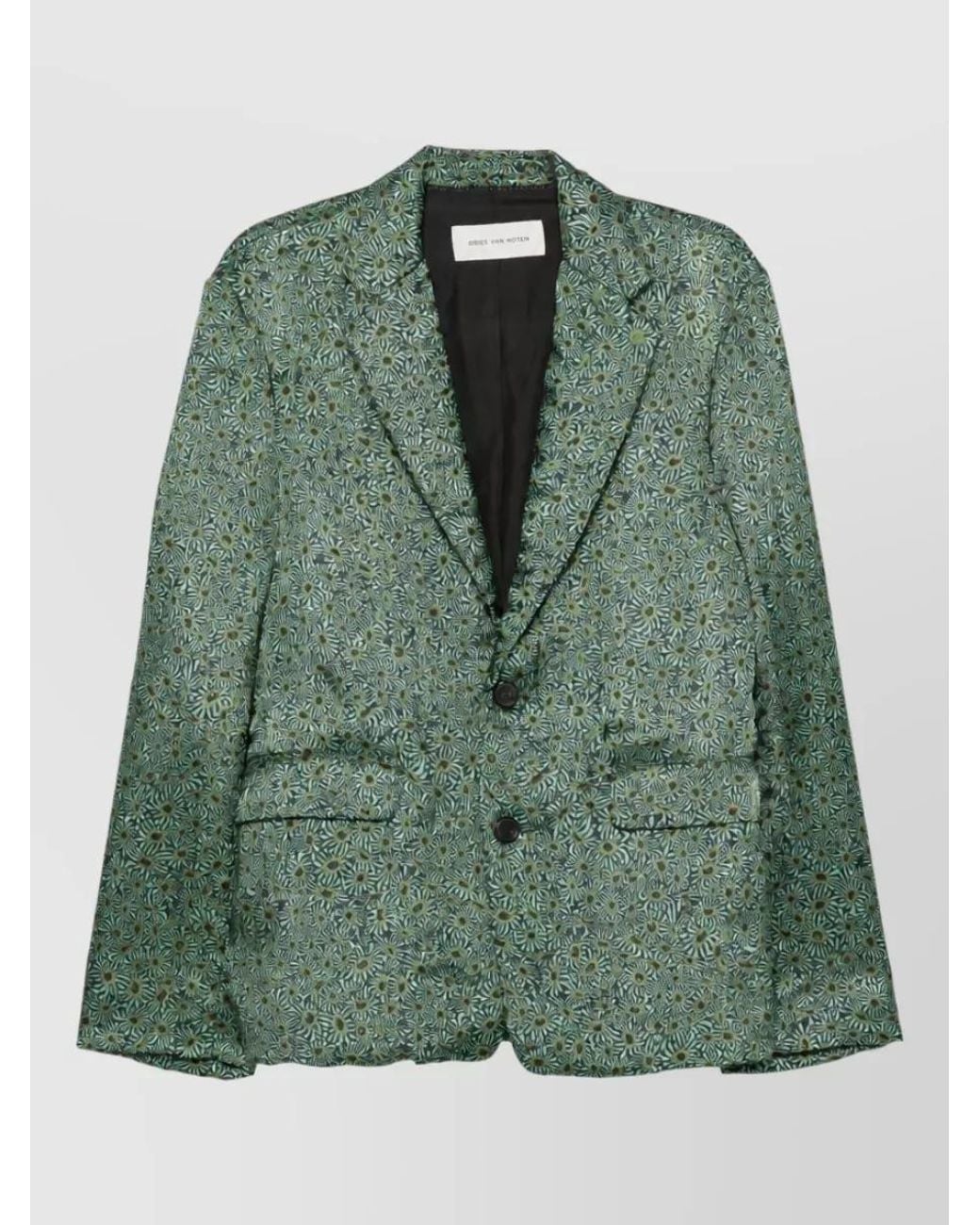 Dries Van Noten Green Suit Jacket for men